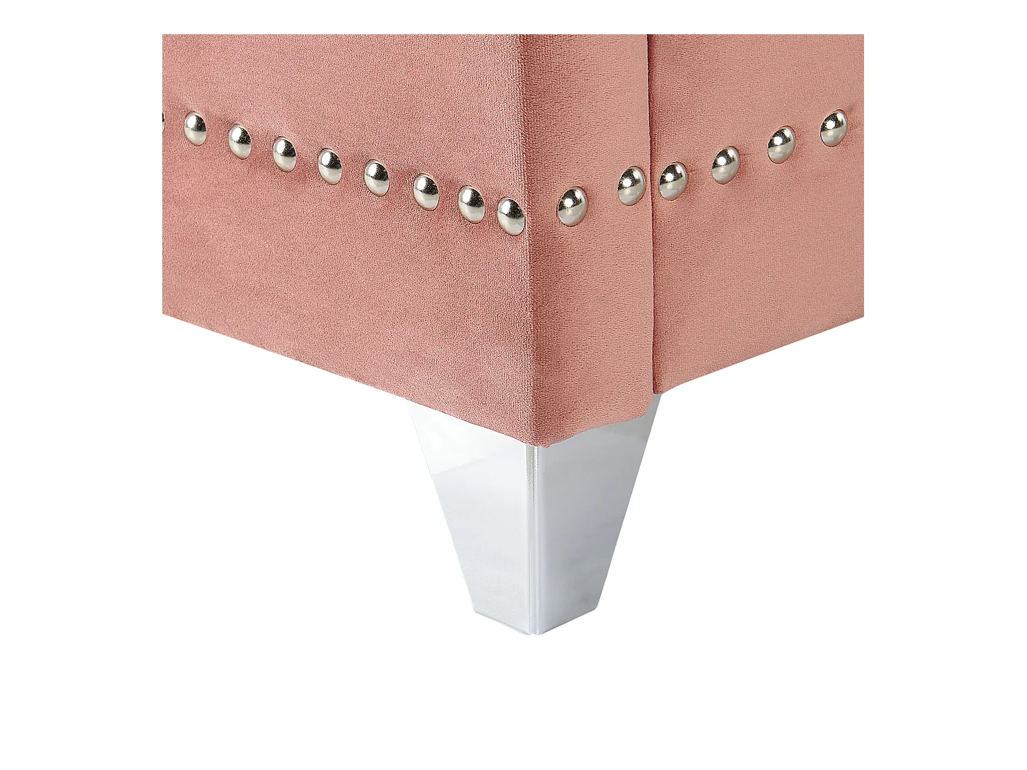 Cama Terciopelo AYETTE 140 x 200 cm Rosa