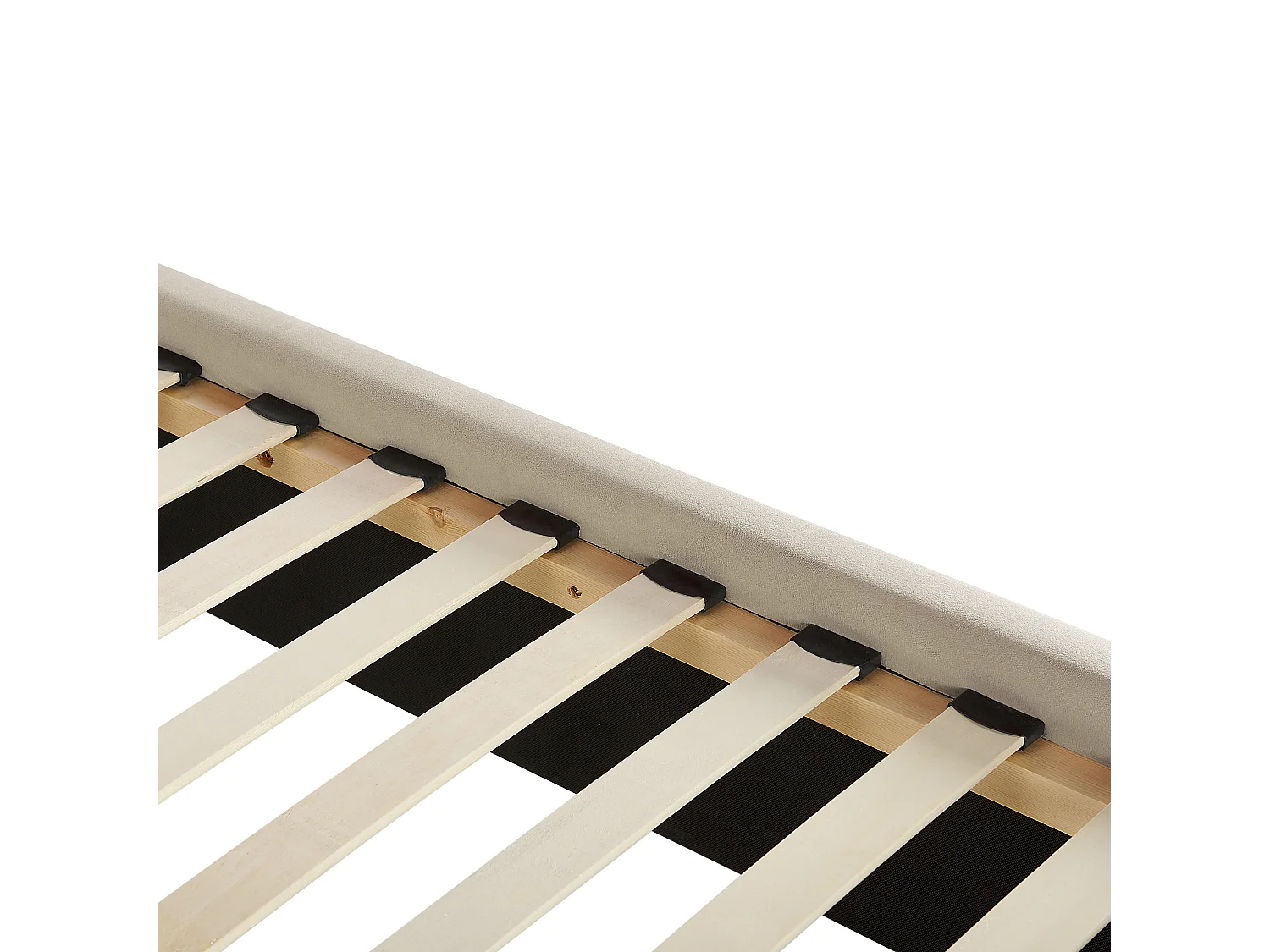 Bed Fluweel AYETTE 140 x 200 cm Beige