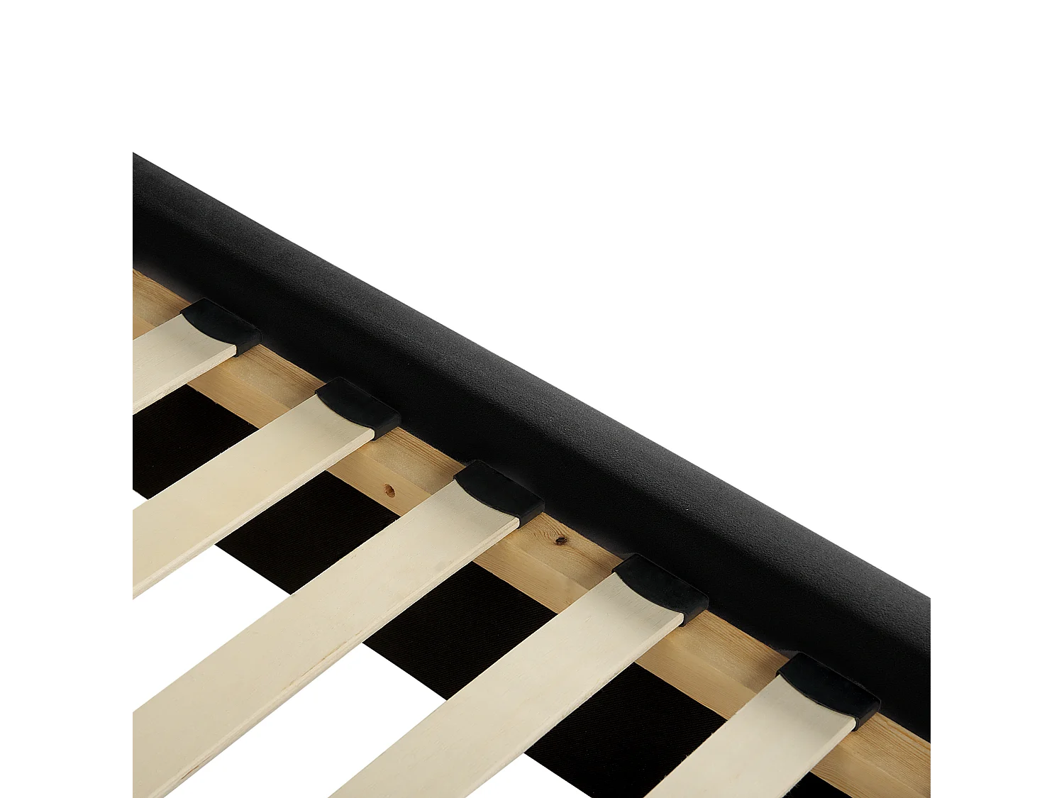 Bed Fluweel AYETTE 140 x 200 cm Zwart