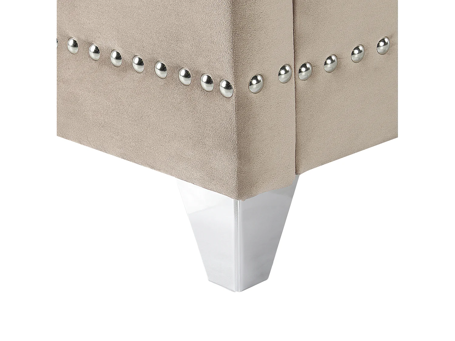 Bed Fluweel AYETTE 180 x 200 cm Taupe