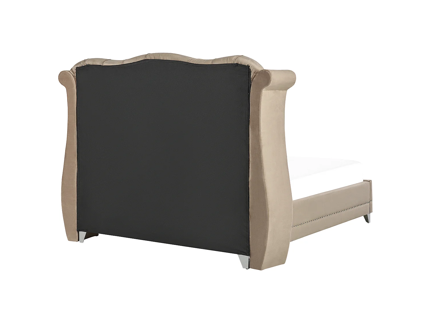 Bed Velvet AYETTE 180 x 200 cm (EU Super King) Taupe