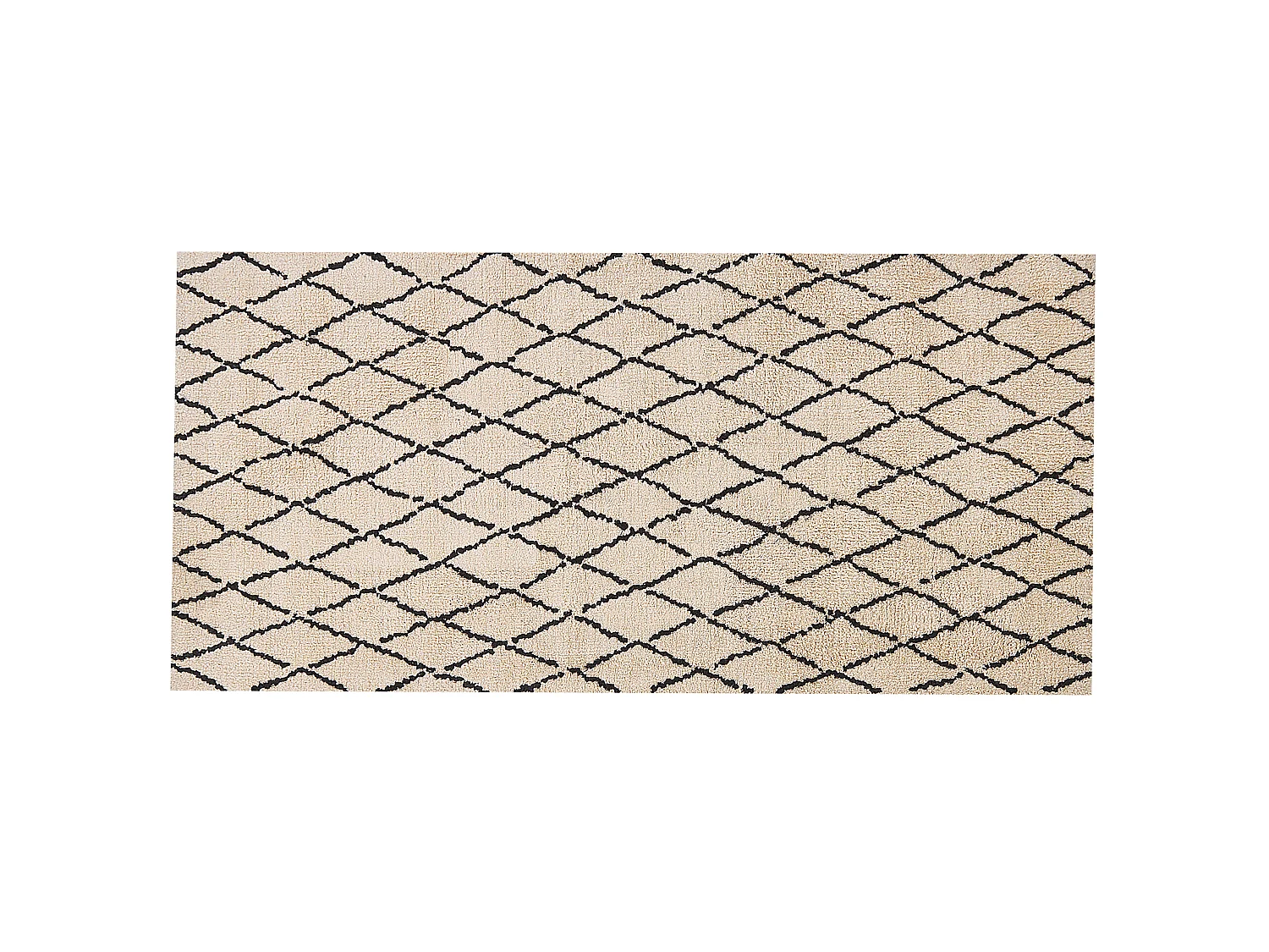 Tapis beige et noir 80 x 150 cm MIDYAT