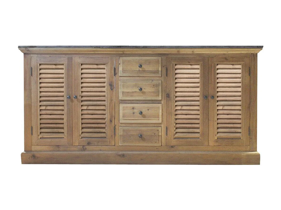 Meuble sous vasque en bois recyclé Valérien