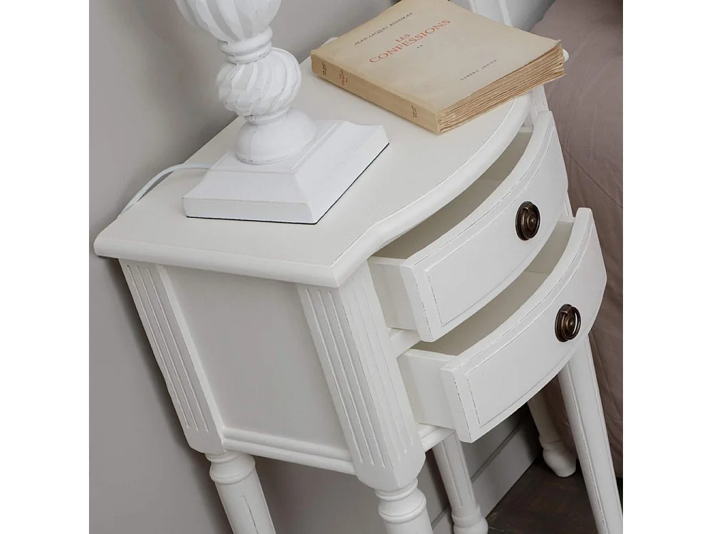 Table de chevet 2 tiroirs Agathe en kit