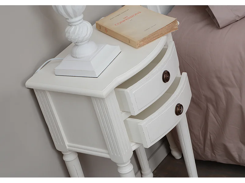 Table de chevet 2 tiroirs Agathe en kit