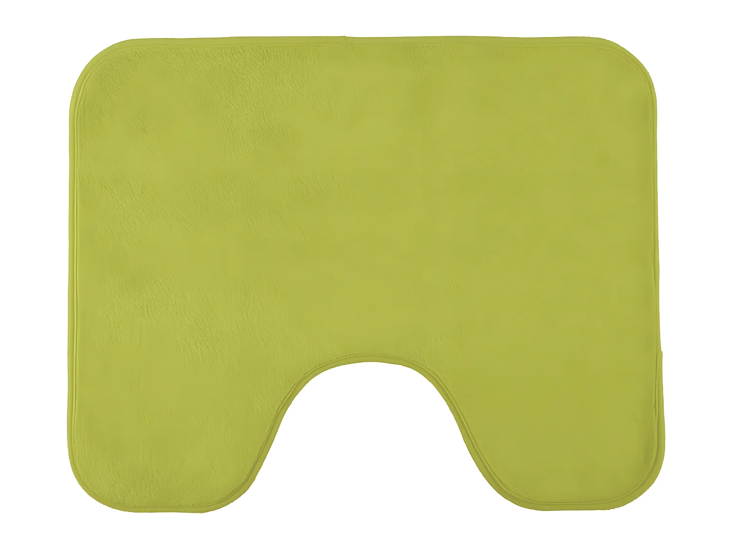 Tapis de toilette uni en polyester anis 50x40cm