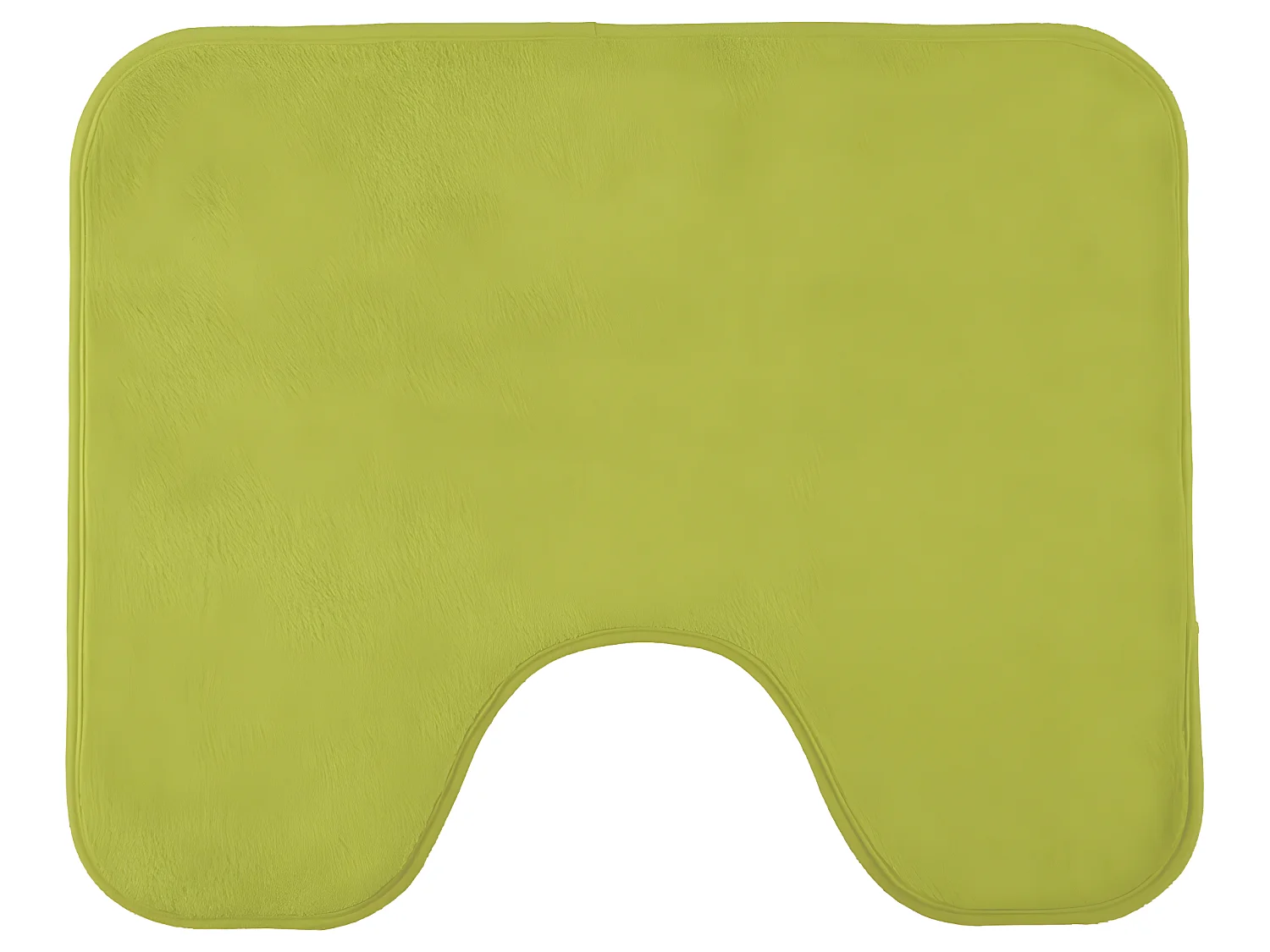 Tapis de toilette uni en polyester anis 50x40cm