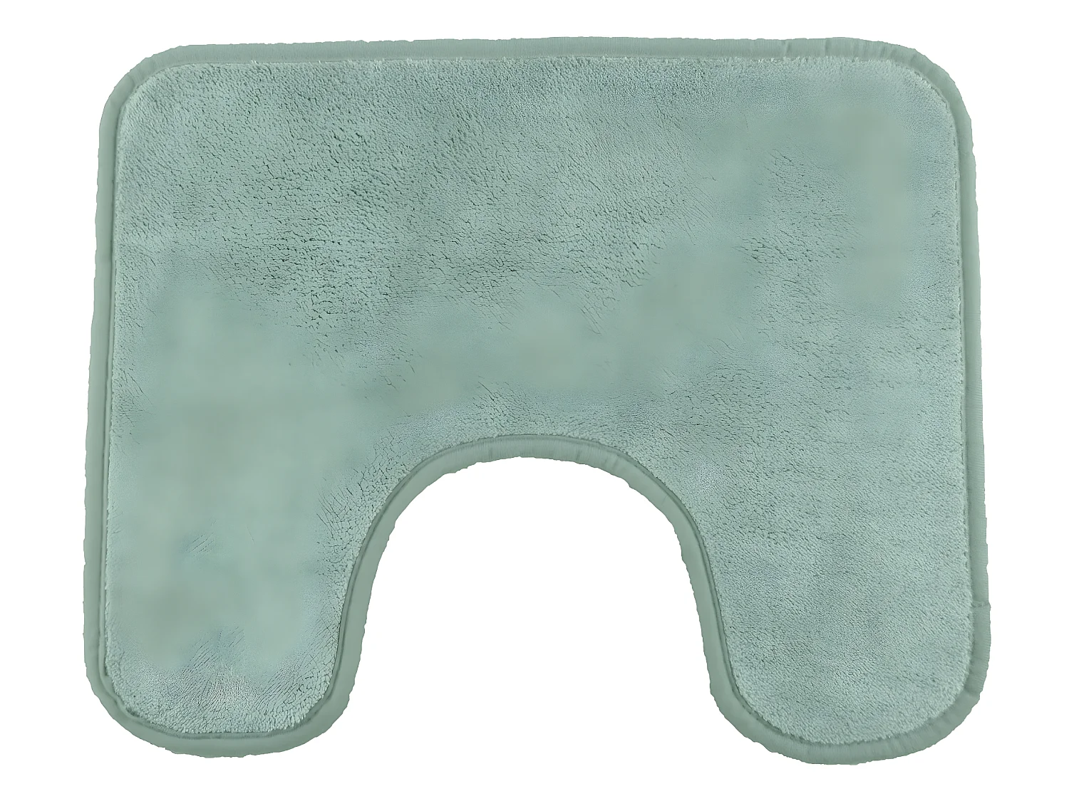 Tapis de toilette uni en polyester tilleul 50x40cm