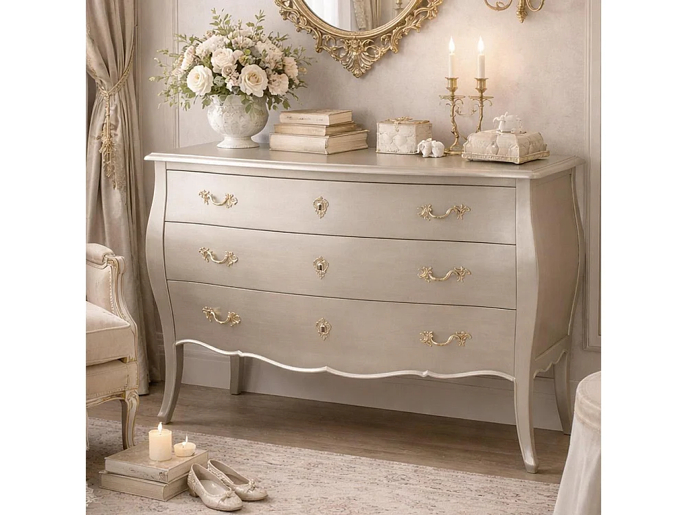 Commode Murano Silver