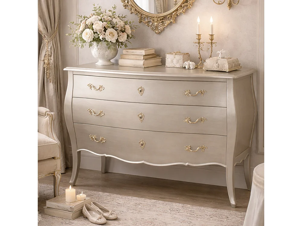 Commode Murano Silver