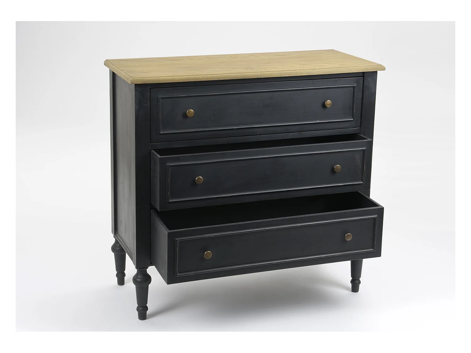 Commode 3 tiroirs en bois New Légende