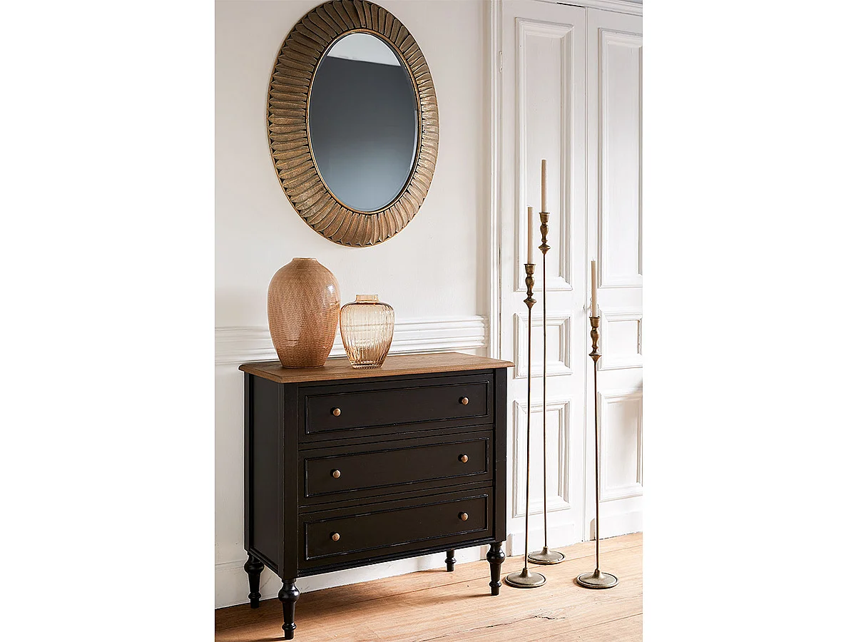 Commode 3 tiroirs en bois New Légende