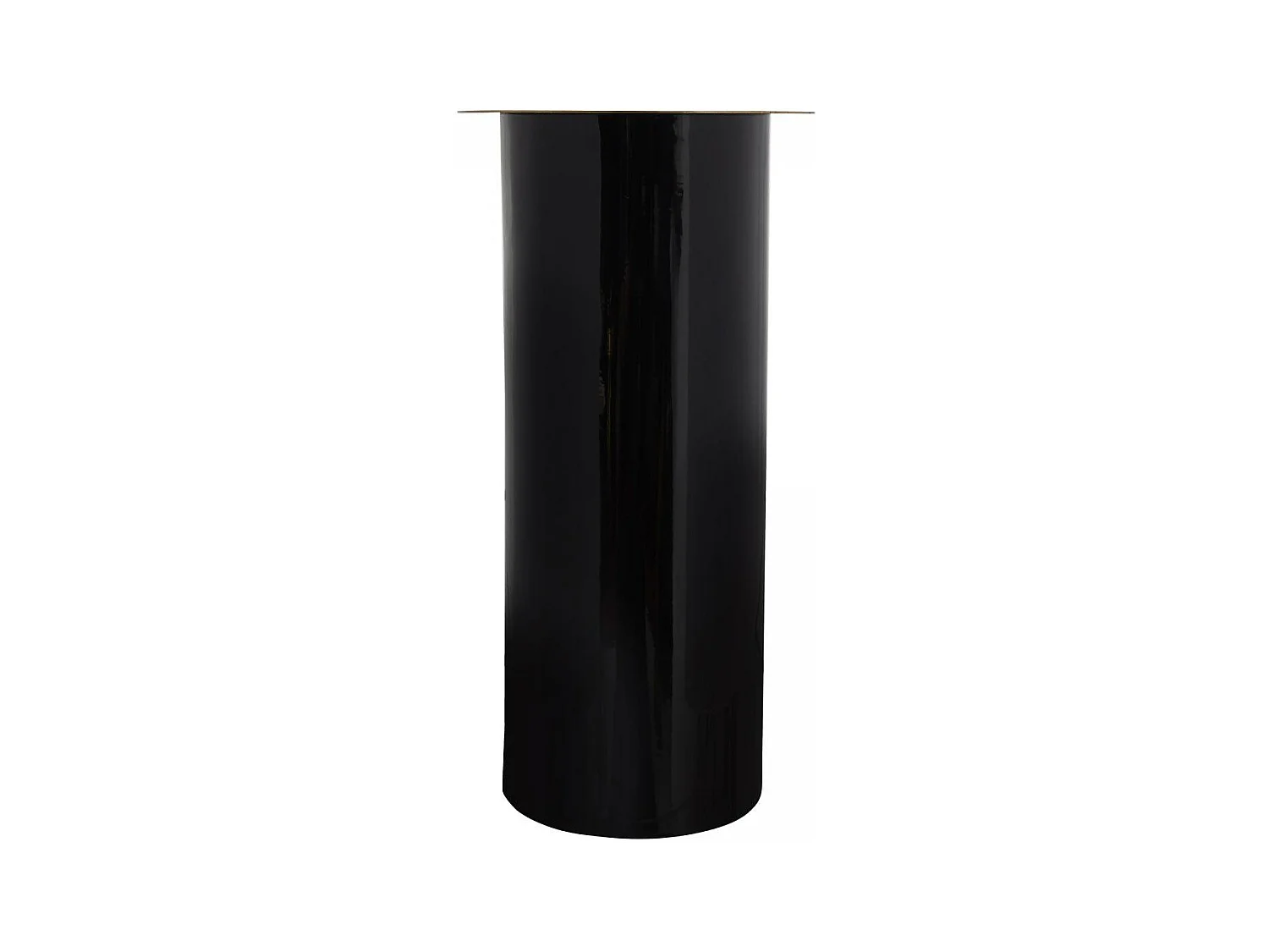 Bougeoir fait à la main en fer CIRE 20x20x40 or et noir