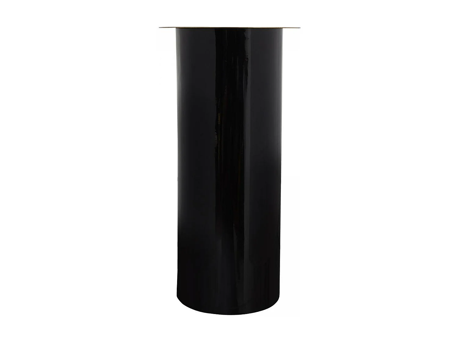 Bougeoir fait à la main en fer CIRE 20x20x40 or et noir