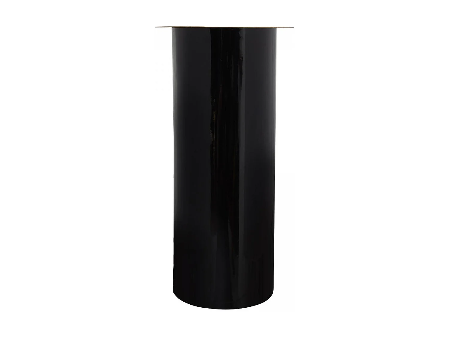 Bougeoir fait à la main en fer CIRE 20x20x40 or et noir