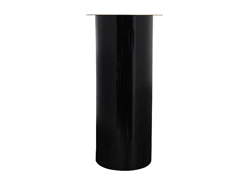 Bougeoir fait à la main en fer CIRE 20x20x40 or et noir