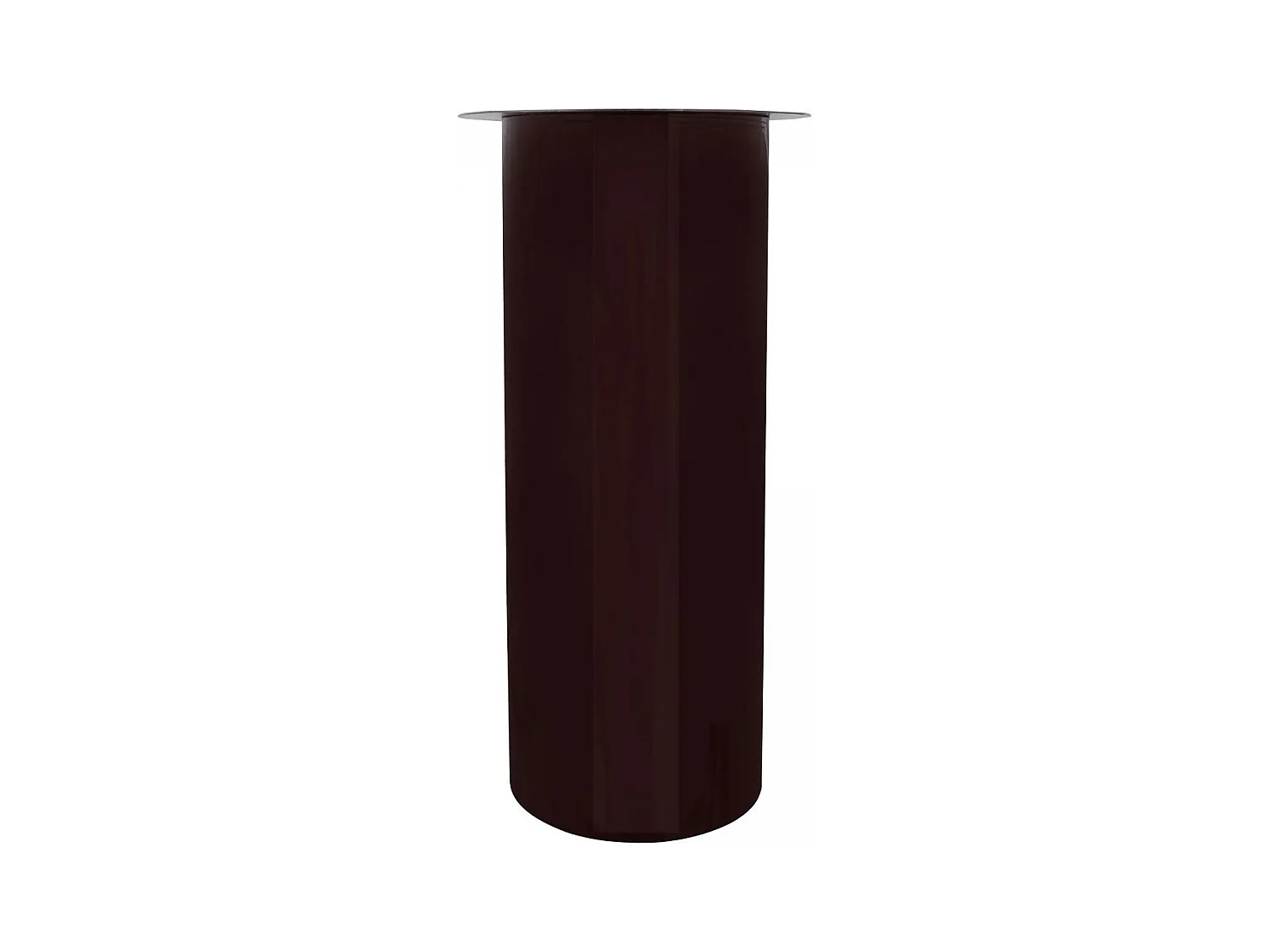 Bougeoir fait à la main en fer CIRE 20x20x40 prune et gris