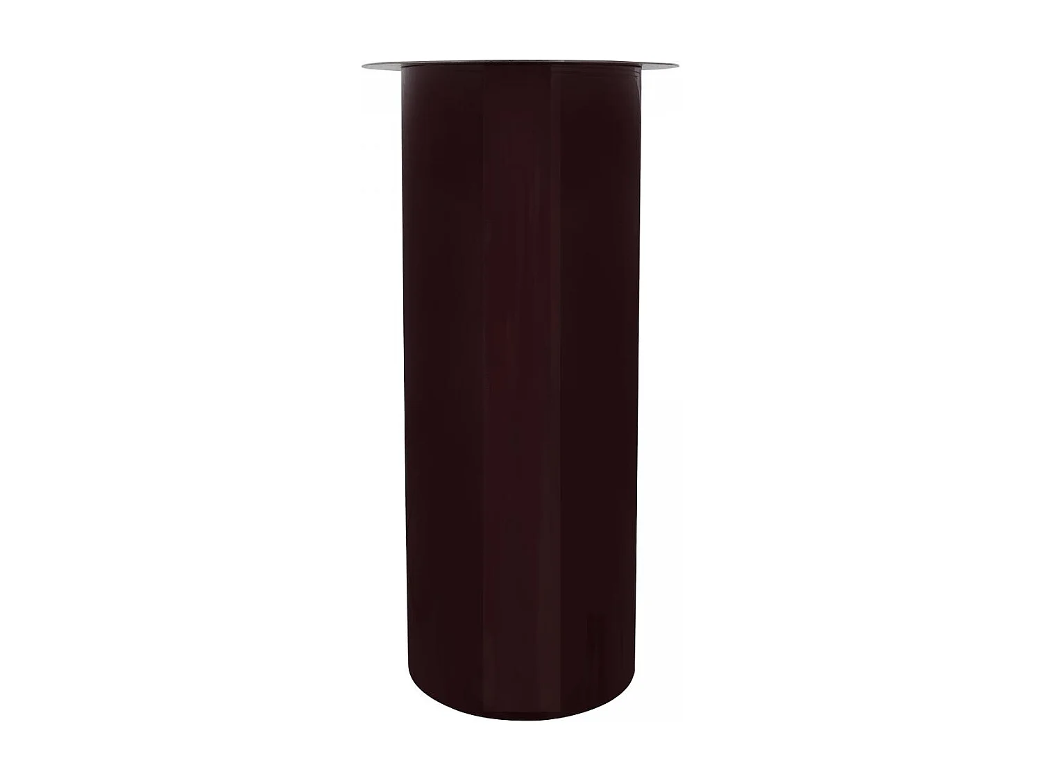 Bougeoir fait à la main en fer CIRE 20x20x40 prune et gris