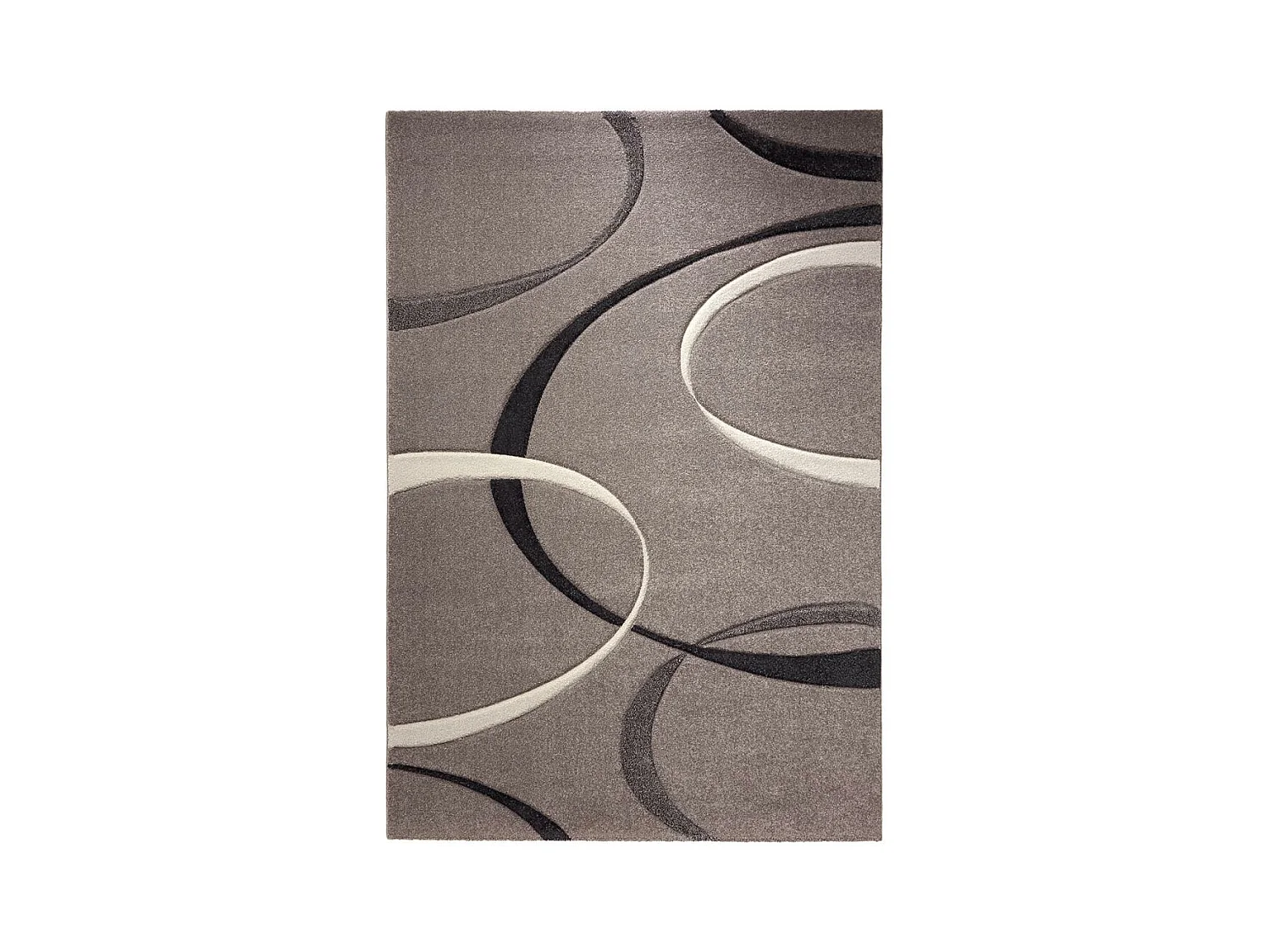 tapis chambre 80x150 tissé gris rectangle motif floral CAMPUS