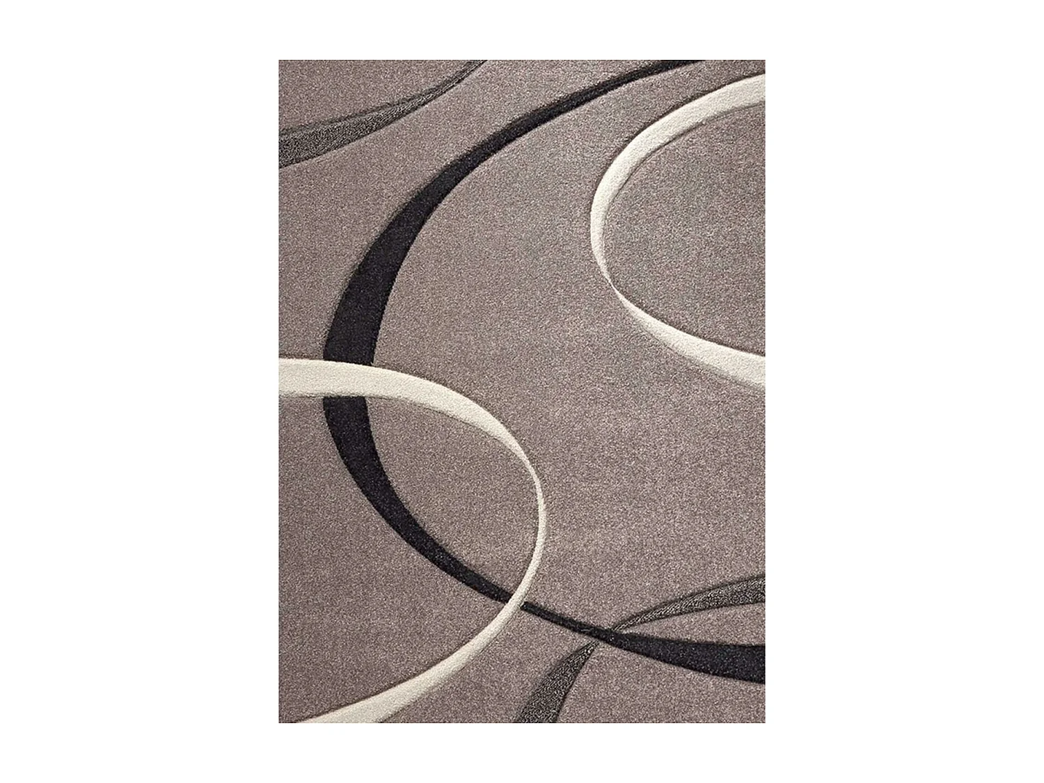 tapis chambre 80x150 tissé gris rectangle motif floral CAMPUS