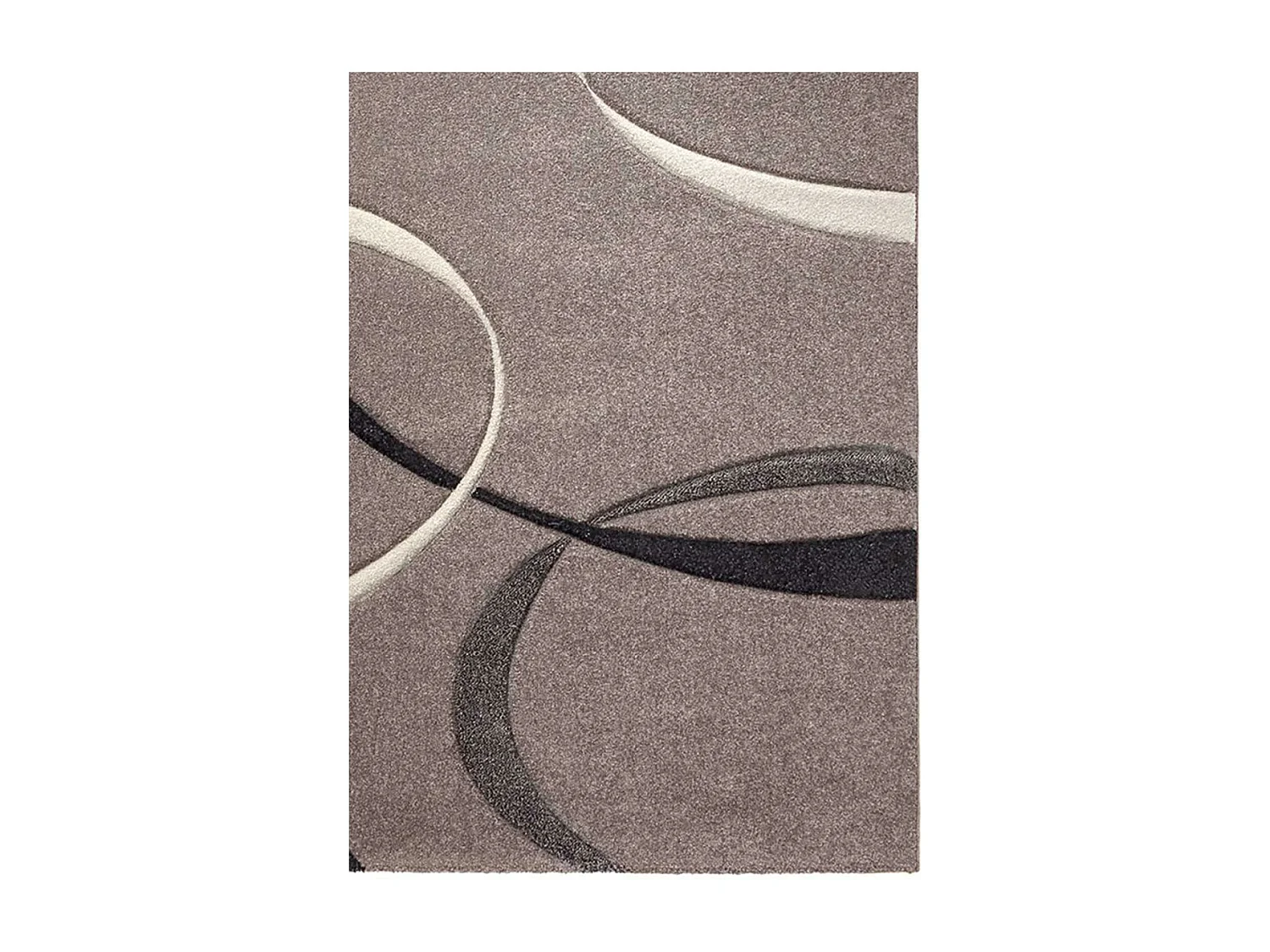tapis chambre 80x150 tissé gris rectangle motif floral CAMPUS