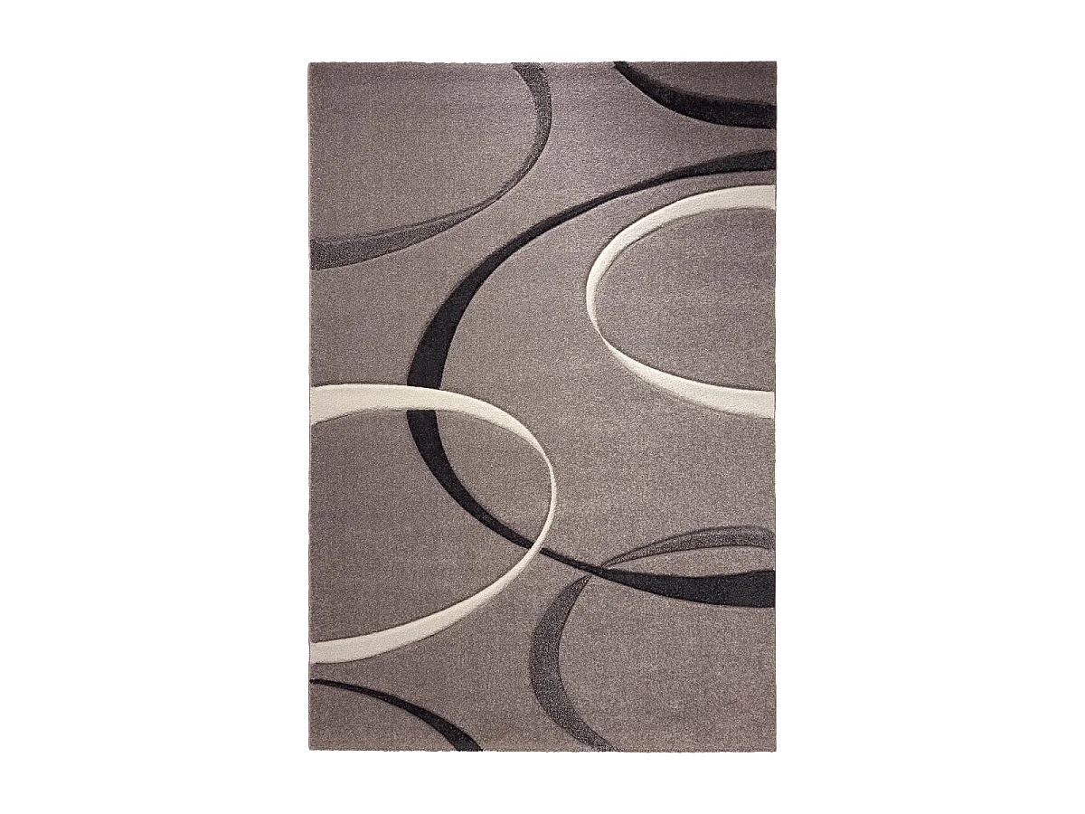 tapis chambre 80x150 tissé gris rectangle motif floral CAMPUS