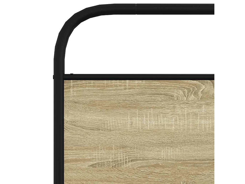 Bettgestell ohne Matratze 100x190 cm Sonoma-Eiche Holzwerkstoff