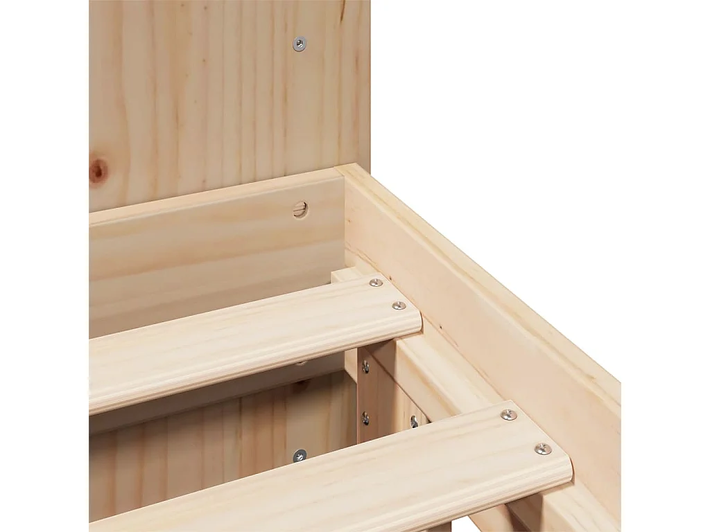 Massivholzbett ohne Matratze 140x190 cm Kiefernholz