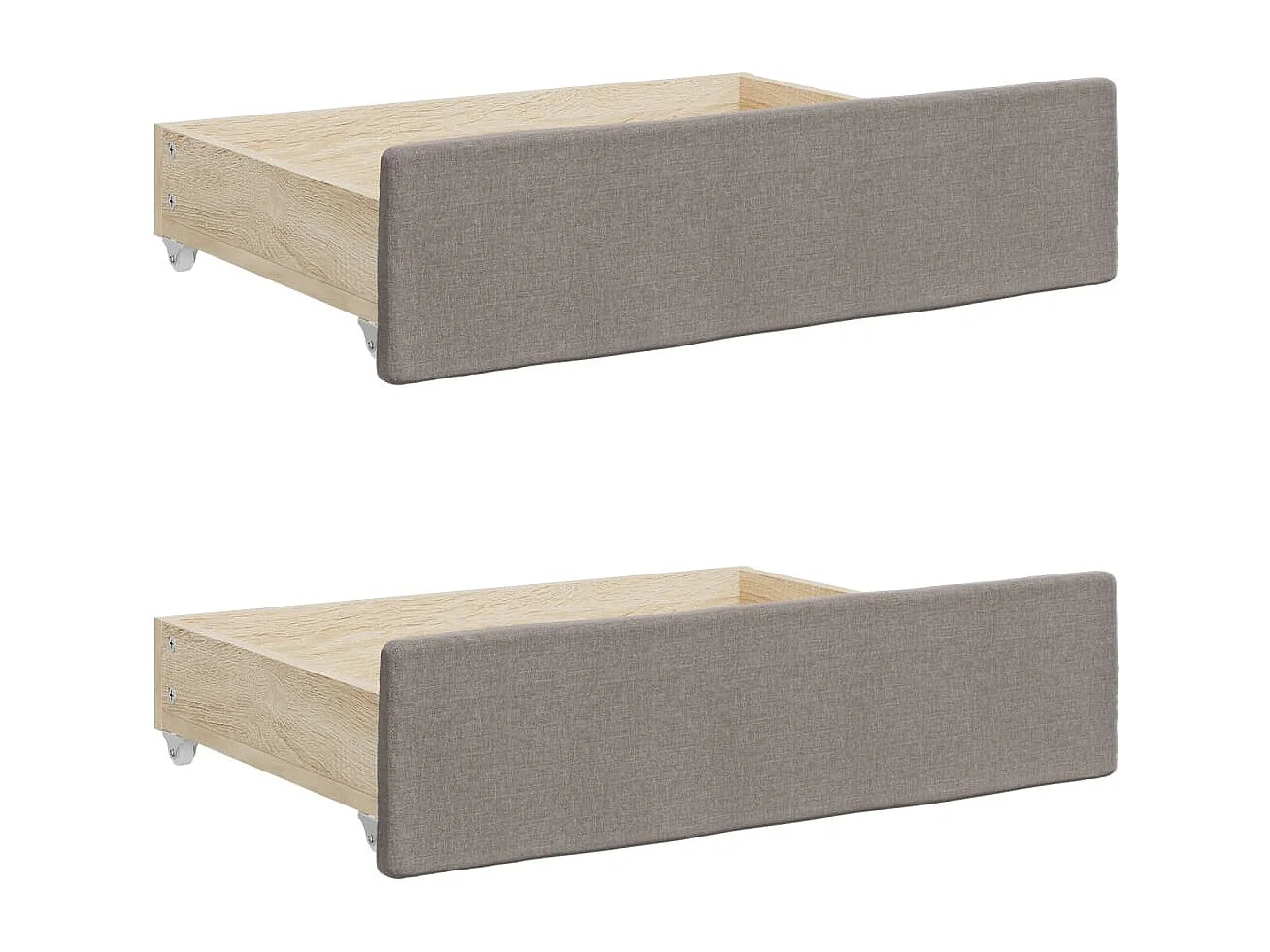 Sofá-cama c/ gavetão/gavetas 90x200 cm tecido cinza-acastanhado