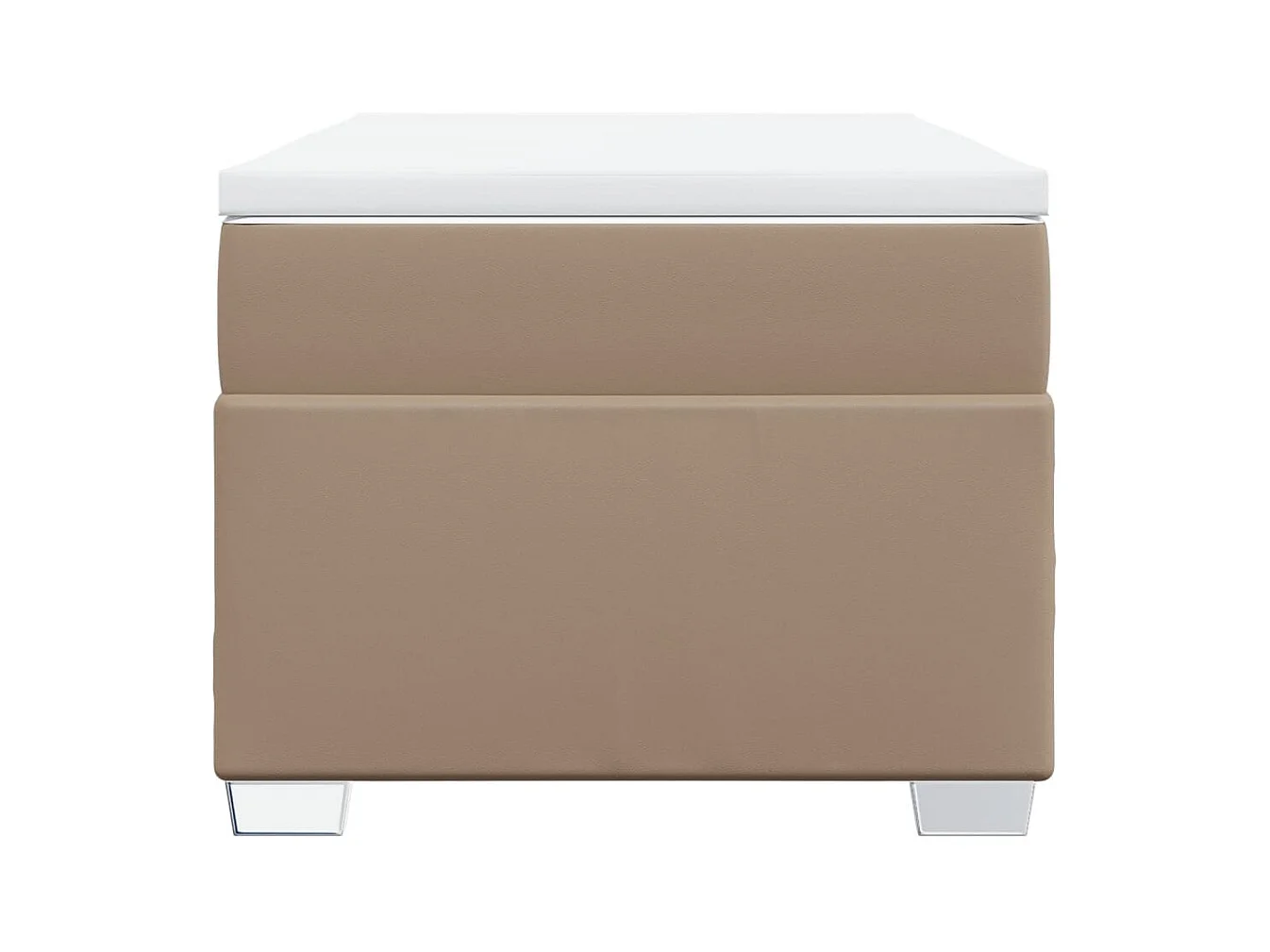 Sommier à lattes de lit avec matelas Cappuccino 90x200 cm