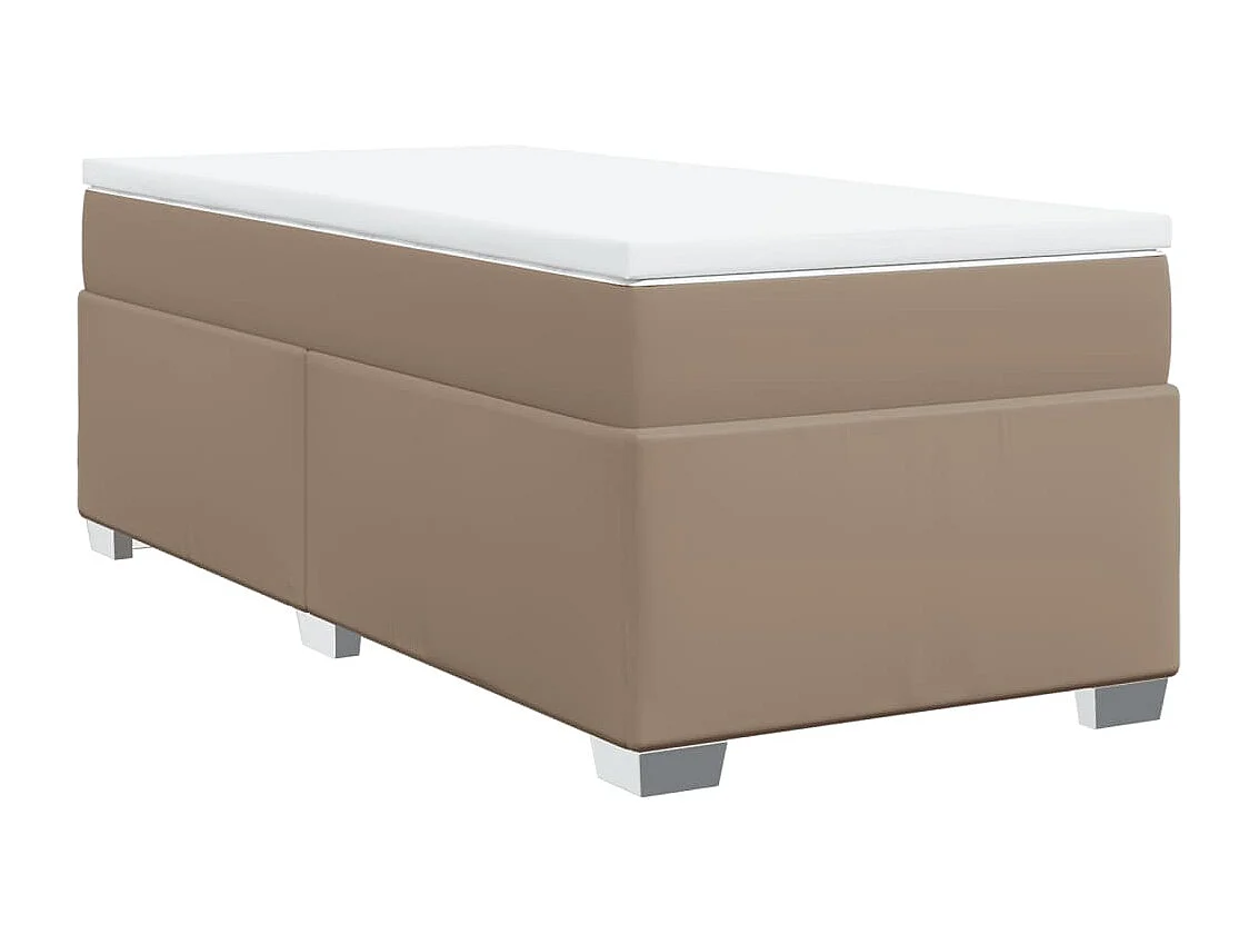Sommier à lattes de lit avec matelas Cappuccino 90x200 cm
