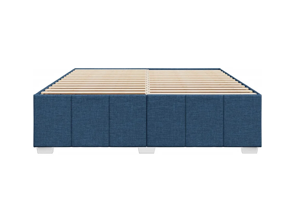 Bettgestell ohne Matratze Blau 180x200 cm Stoff