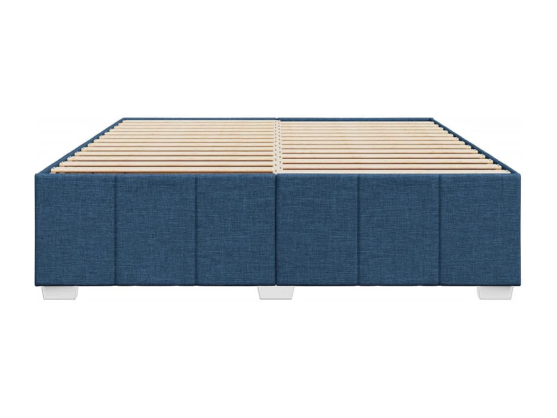 Bettgestell ohne Matratze Blau 180x200 cm Stoff