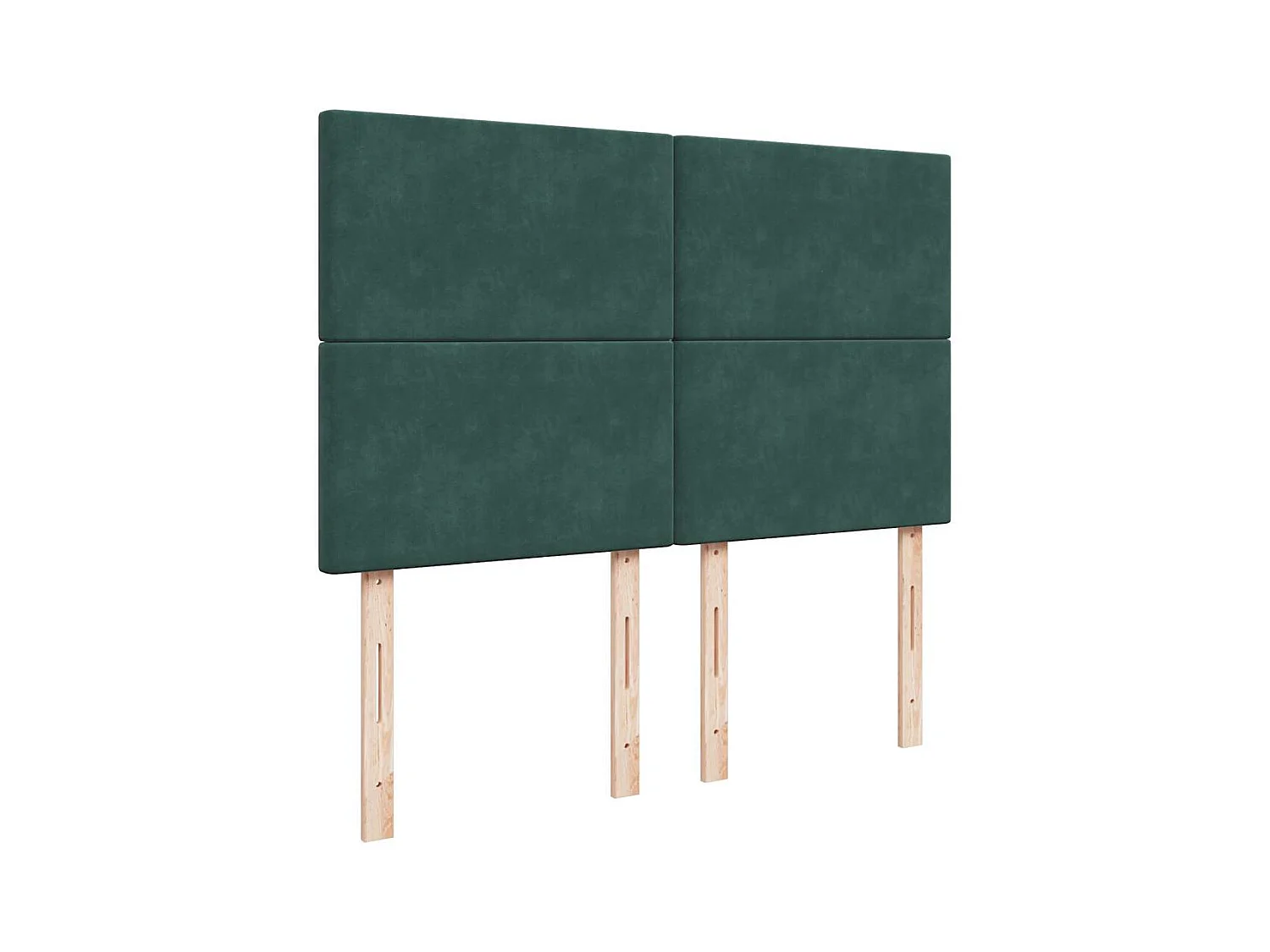 Boxspringbett mit Matratze Dunkelgrün 140x190 cm Samt