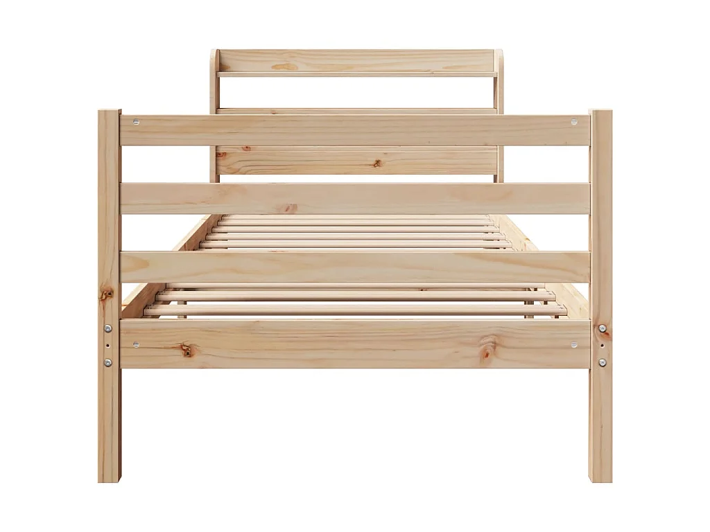 Bettgestell mit Kopfteil ohne Matratze 100x200 cm
