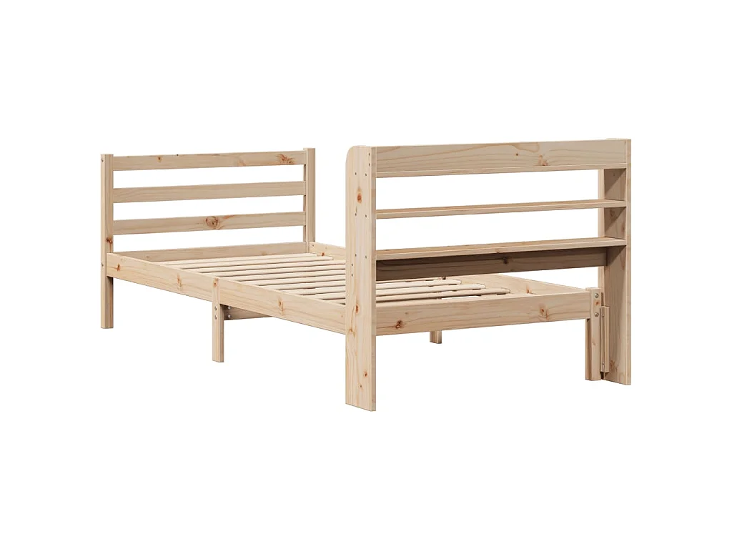 Bettgestell mit Kopfteil ohne Matratze 100x200 cm