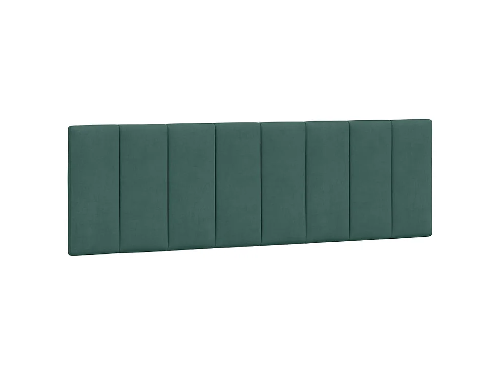 Cadre de lit avec LED sans matelas Hanko vert foncé 160x200 cm velours