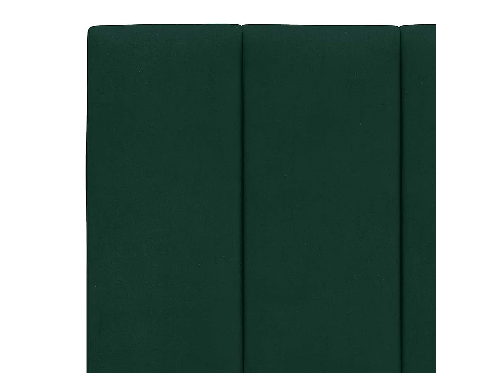 Cadre de lit avec LED sans matelas Hanko vert foncé 160x200 cm velours