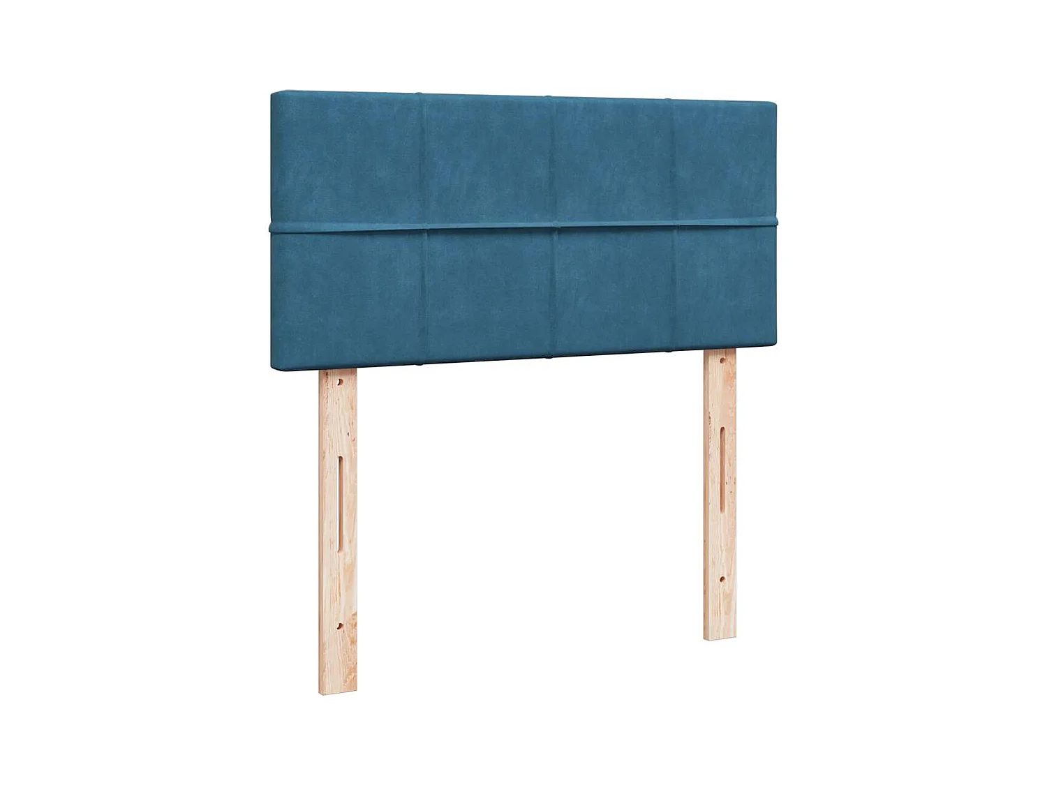 Ottoman-Bett mit Matratze & LEDs Dunkelblau 100x200 cm Samt