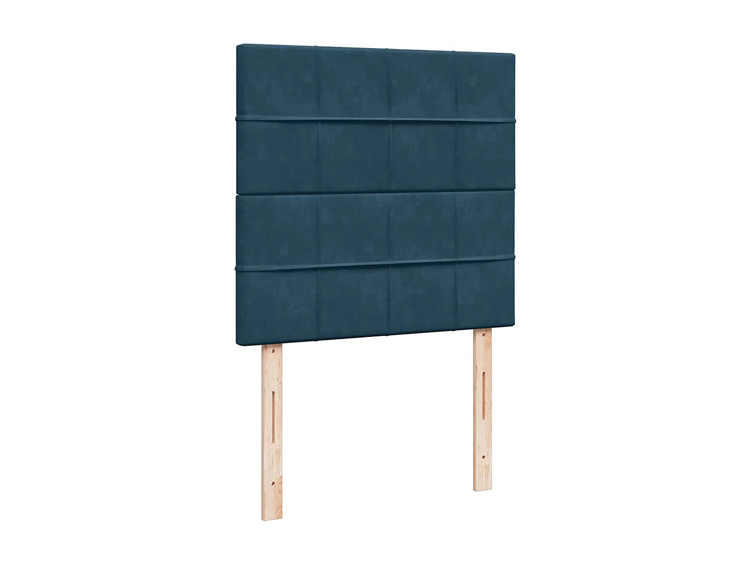 Boxspring met matras fluweel blauw 90x200 cm