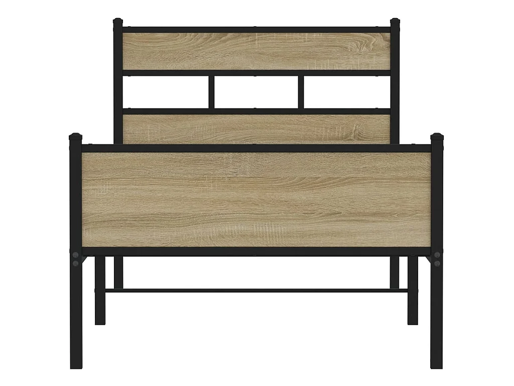 Giroletto senza Materasso Rovere Sonoma 90x200 cm in Truciolato