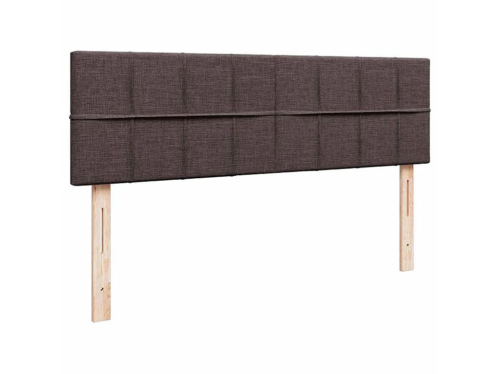 Ottoman bed met matras 140x200cm stof donkerbruin