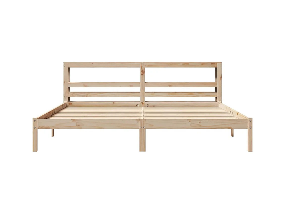 Cadre de lit sans matelas 180x200 cm bois massif de pin