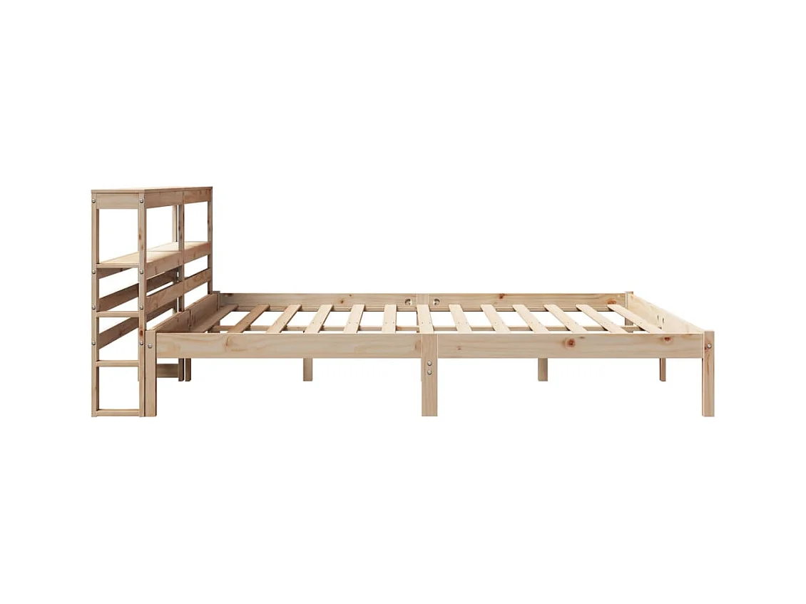 Cadre de lit sans matelas 180x200 cm bois massif de pin
