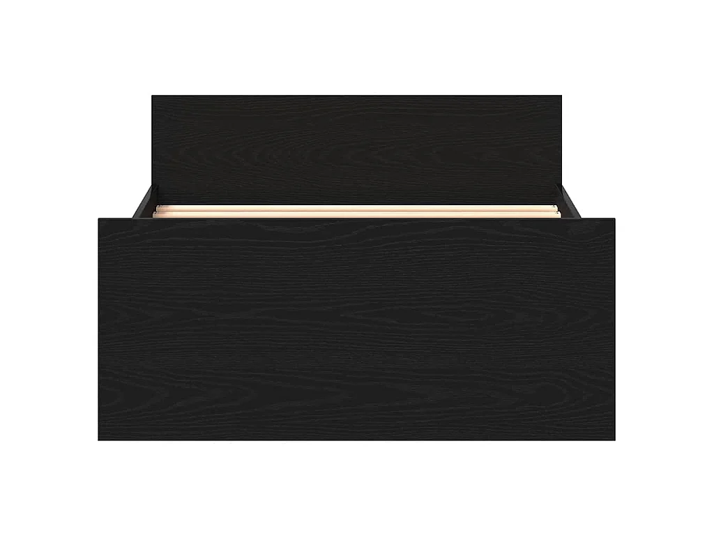Estrutura cama s/ colchão derivados madeira carvalho preto