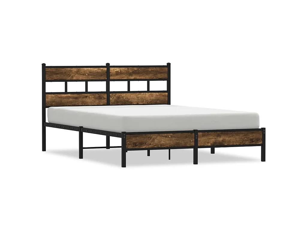 Cadre de lit sans matelas avec tête de lit 140x200 cm