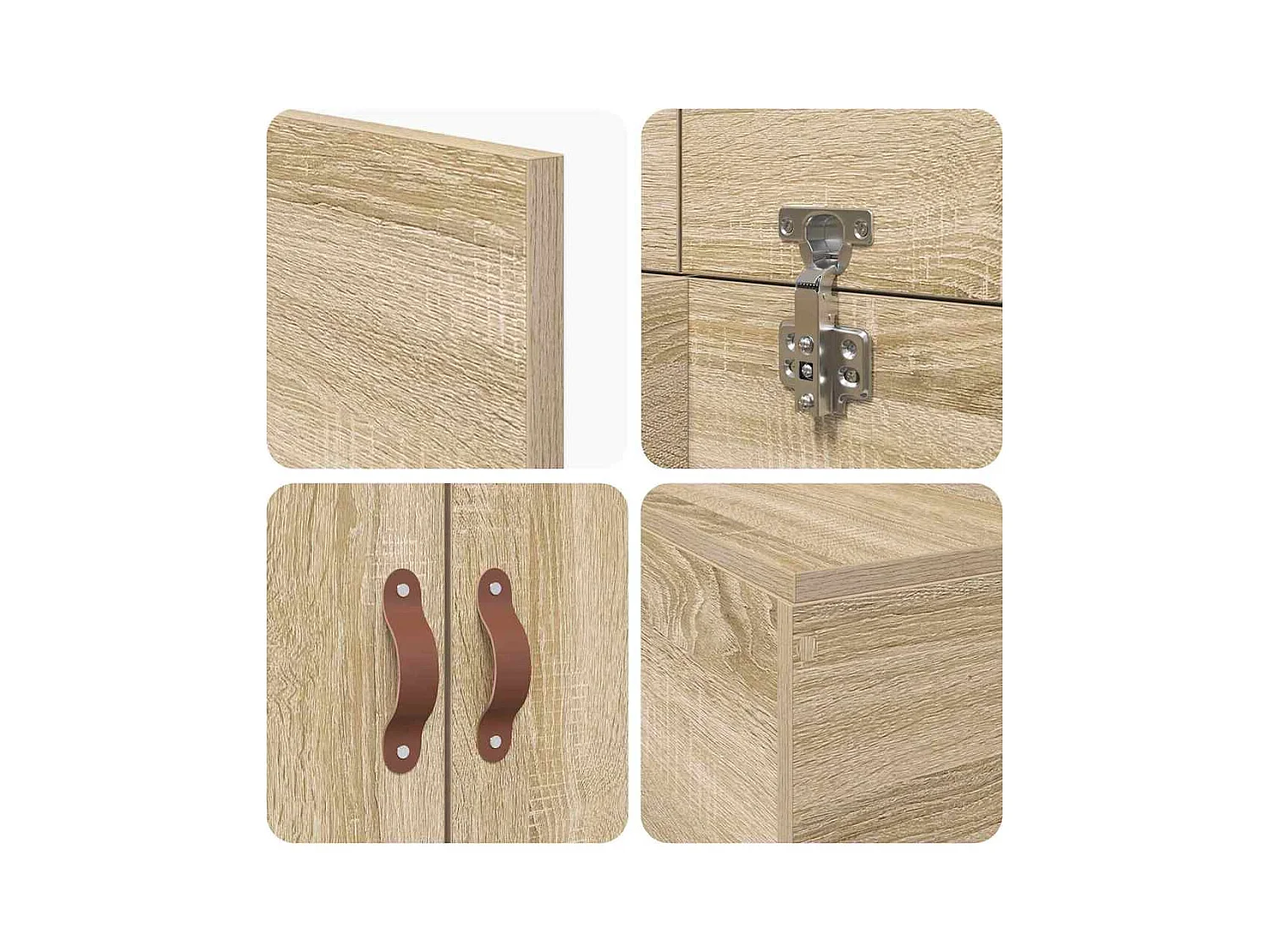 Struttura del letto rovere sonoma 90 x 200 cm Legno multistrato