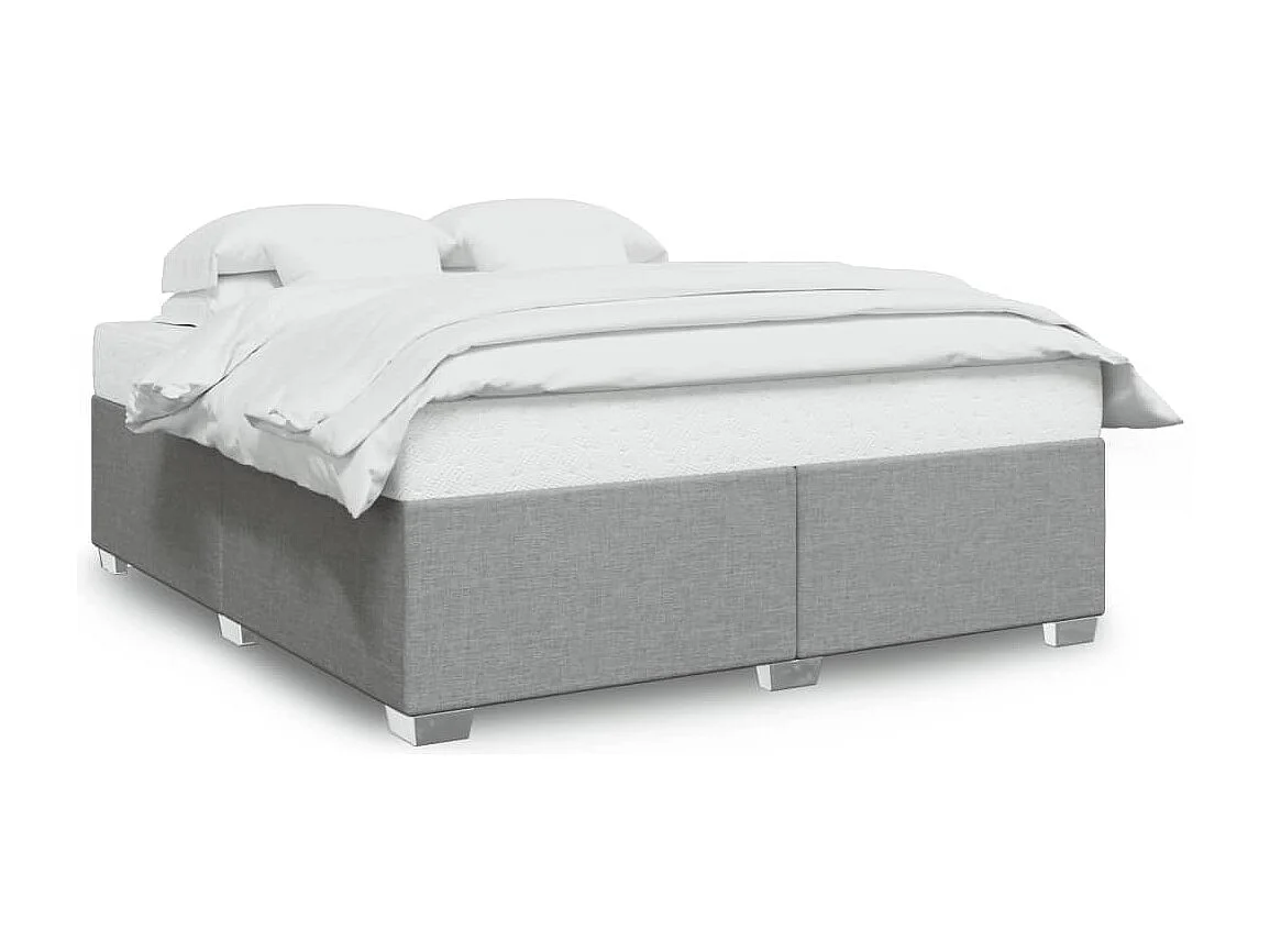 Giroletto senza Materasso Grigio Chiaro 180x200 cm Tessuto