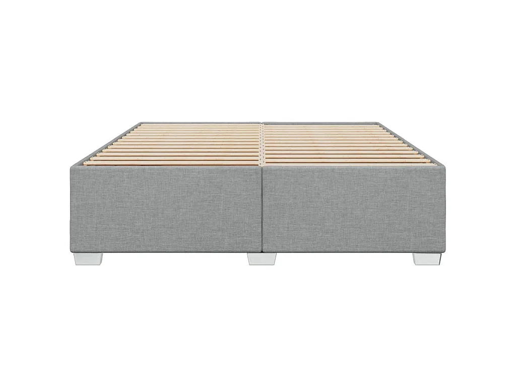 Giroletto senza Materasso Grigio Chiaro 180x200 cm Tessuto
