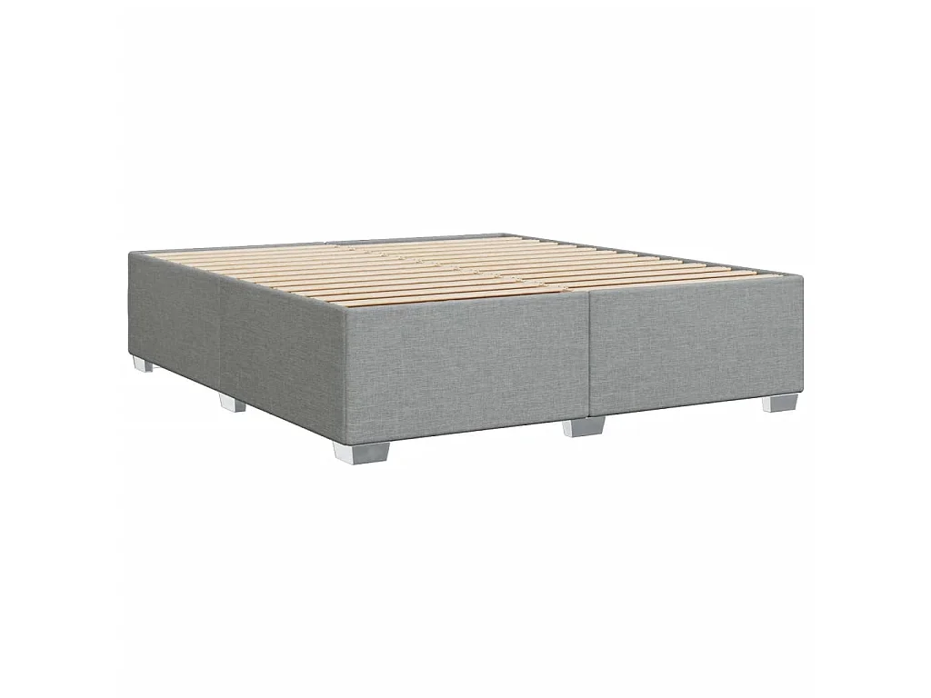 Giroletto senza Materasso Grigio Chiaro 180x200 cm Tessuto